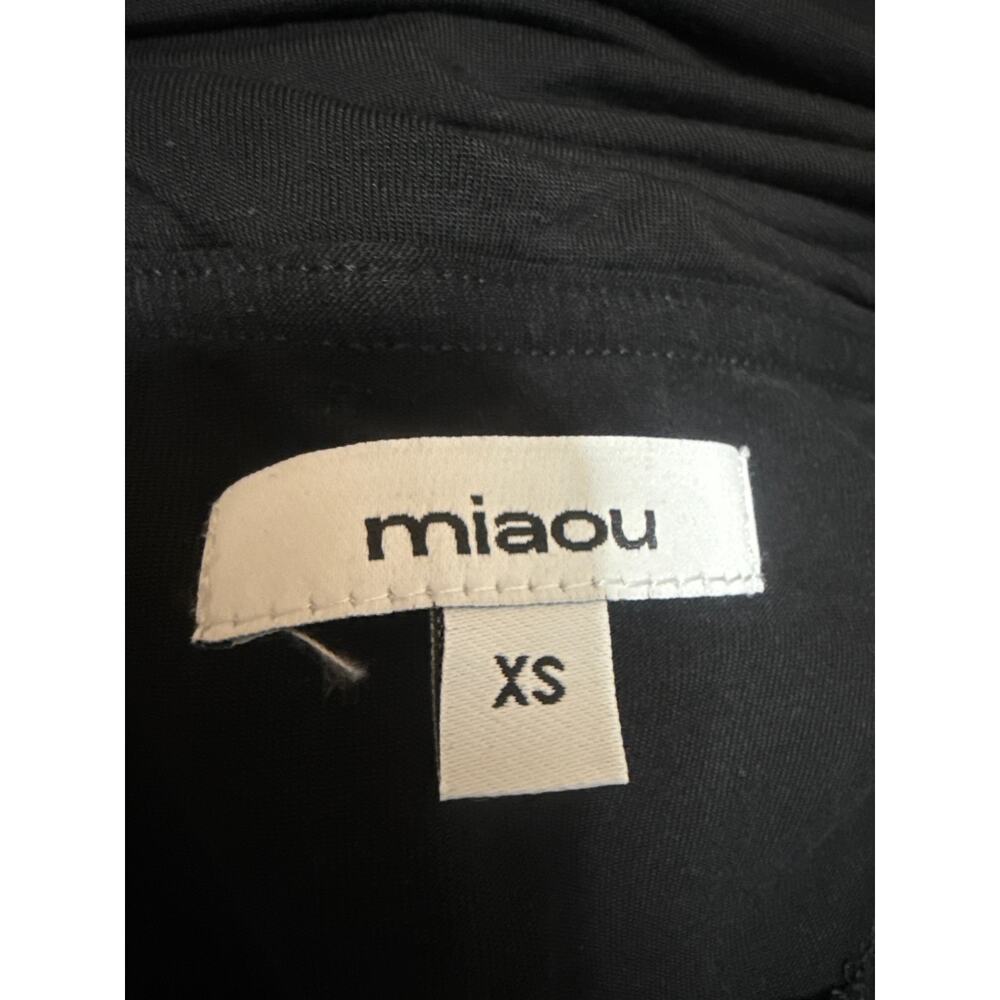 Miaou Women's Black Ruched Mid Rise Flared Bootcut Lounge Yoga Pants Size XS - Picture 4 of 5